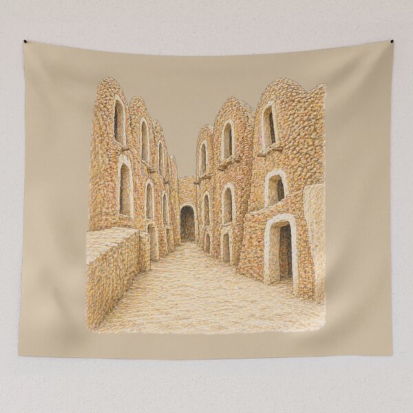 Item preview, Tataouine – street of the ksour of Ksar Hadada, in the Tunisian desert designed and sold by JOANNASKAH.