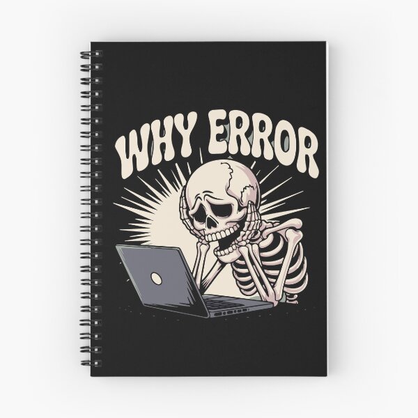 Item preview, Why Error Skeleton Sticker | Funny Programmer & Tech Support Design designed and sold by Raw Tigers.