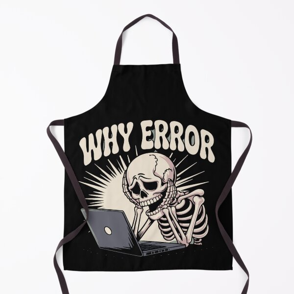 Item preview, Why Error Skeleton Sticker | Funny Programmer & Tech Support Design designed and sold by Raw Tigers.