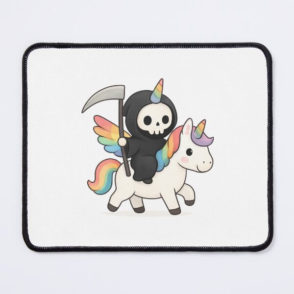 Item preview, Unicorn Death with flowers designed and sold by uunaa.