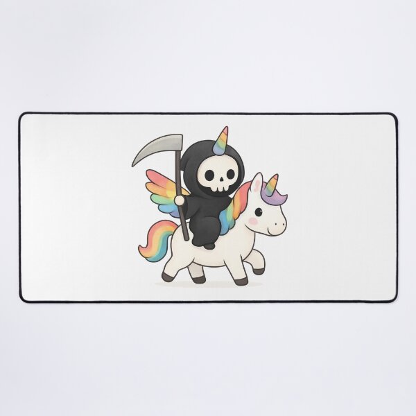 Item preview, Unicorn Death with flowers designed and sold by uunaa.