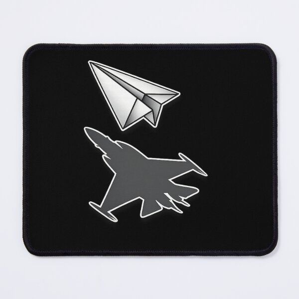 Item preview, Paper Plane Casting Fighter Jet Shadow Minimalist Design on Dark designed and sold by ByJD Assembly.
