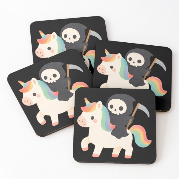 Item preview,  Unicorn Death with flowers designed and sold by uunaa.