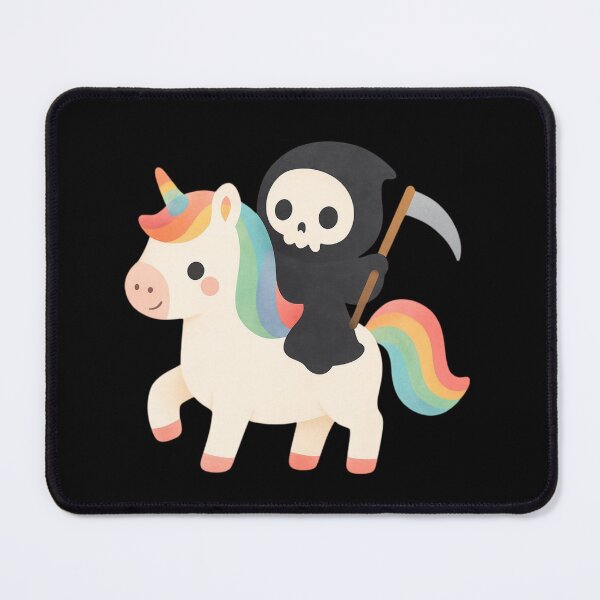 Item preview, Unicorn Death with flowers designed and sold by uunaa.