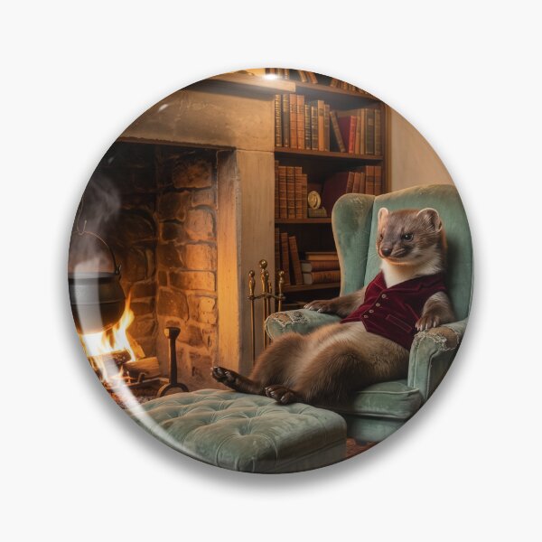 Item preview, Stoat Relaxes Fireside in His Home  designed and sold by Tridentulus.