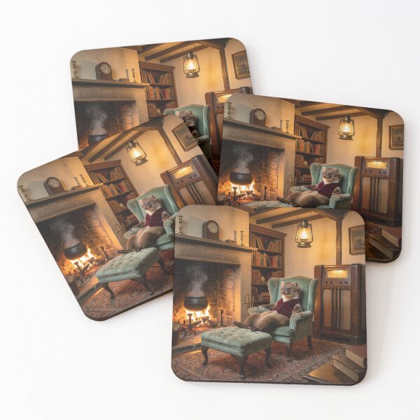 Item preview, Stoat Relaxes Fireside in His Home  designed and sold by Tridentulus.