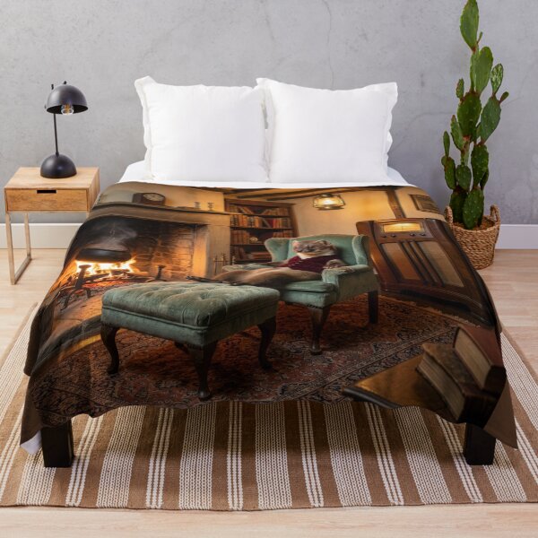 Item preview, Stoat Relaxes Fireside in His Home  designed and sold by Tridentulus.