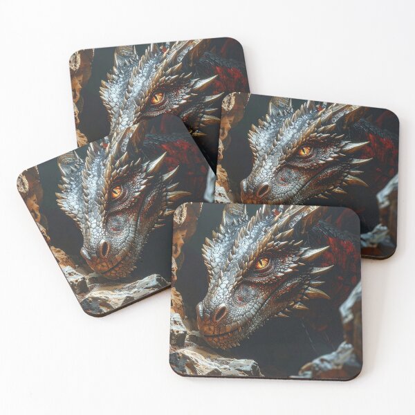 Item preview, Epic Fantasy Dragon Portrait with Dramatic Lighting designed and sold by BetweenForms.