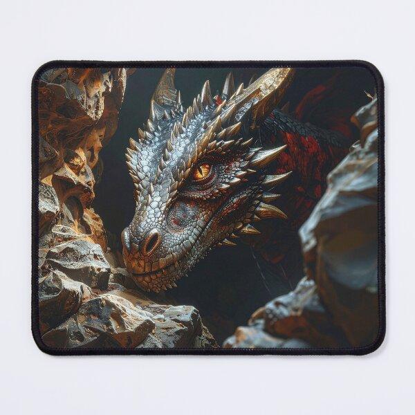 Item preview, Epic Fantasy Dragon Portrait with Dramatic Lighting designed and sold by BetweenForms.