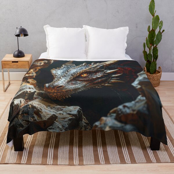 Item preview, Epic Fantasy Dragon Portrait with Dramatic Lighting designed and sold by BetweenForms.