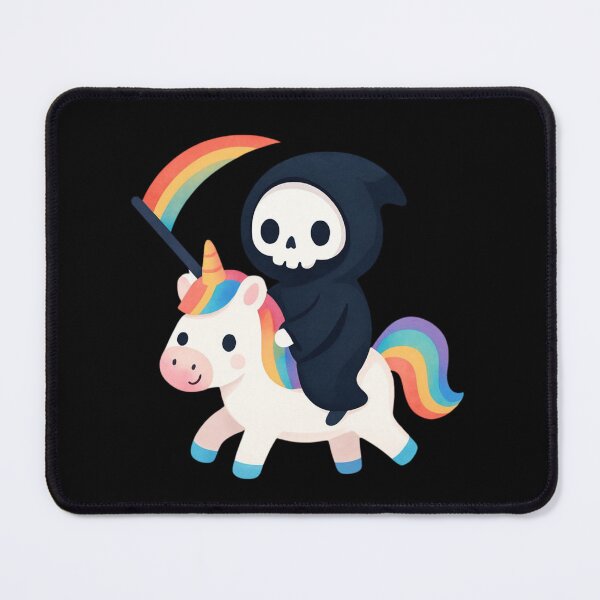 Item preview, Unicorn Death with flowers designed and sold by uunaa.