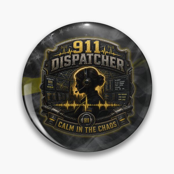 Item preview, 911 Dispatcher Calm In The Chaos Thin Yellow Line Design designed and sold by artistwill.