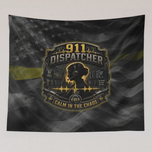 Item preview, 911 Dispatcher Calm In The Chaos Thin Yellow Line Design designed and sold by artistwill.