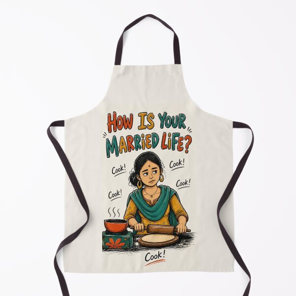 Item preview, How Is Your Married Life Funny Indian Wife Meme designed and sold by FEEL GOOD CLUB DESIGNS.