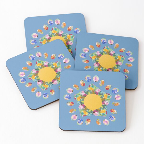 Item preview, Floral paw print designed in the shape of a flower - boho style designed and sold by Doodles Down South.