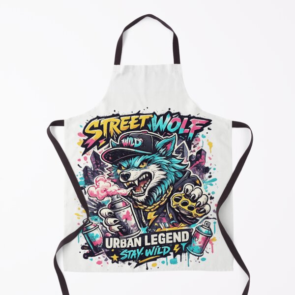 Item preview, Street Wolf - Urban Legend Stay Wild Graffiti Wolf Streetwear Design, designed and sold by LunaPrintCo.