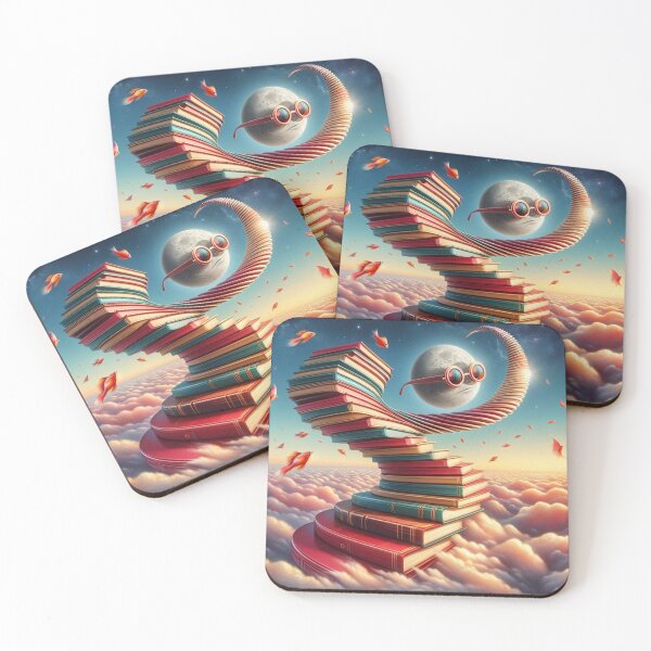 Item preview, Cosmic Book Staircase – Surreal Fantasy Sky designed and sold by Dogandesighn.