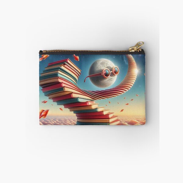 Item preview, Cosmic Book Staircase – Surreal Fantasy Sky designed and sold by Dogandesighn.