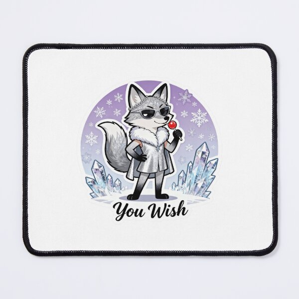 Item preview, Cold Silver Fox Sticker YOU WISH 13 designed and sold by HealthyEnvy.