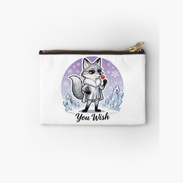 Item preview, Cold Silver Fox Sticker YOU WISH 13 designed and sold by HealthyEnvy.