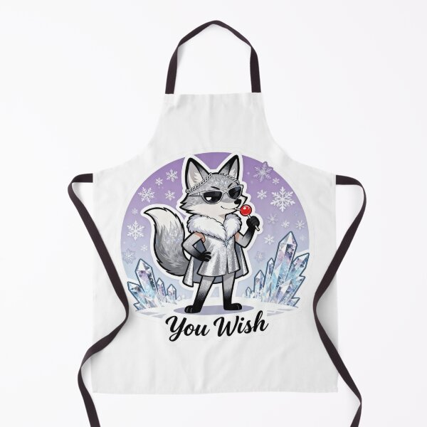Item preview, Cold Silver Fox Sticker YOU WISH 13 designed and sold by HealthyEnvy.