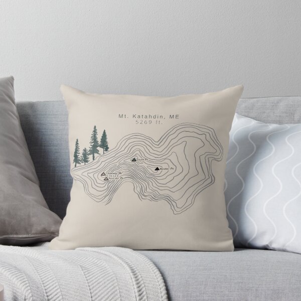 Item preview, Mt Katahdin Hiking Map designed and sold by Spilled--Ink.
