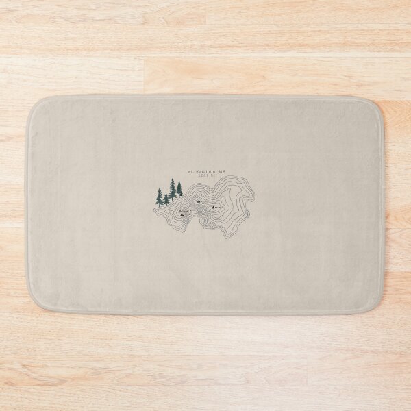 Item preview, Mt Katahdin Hiking Map designed and sold by Spilled--Ink.