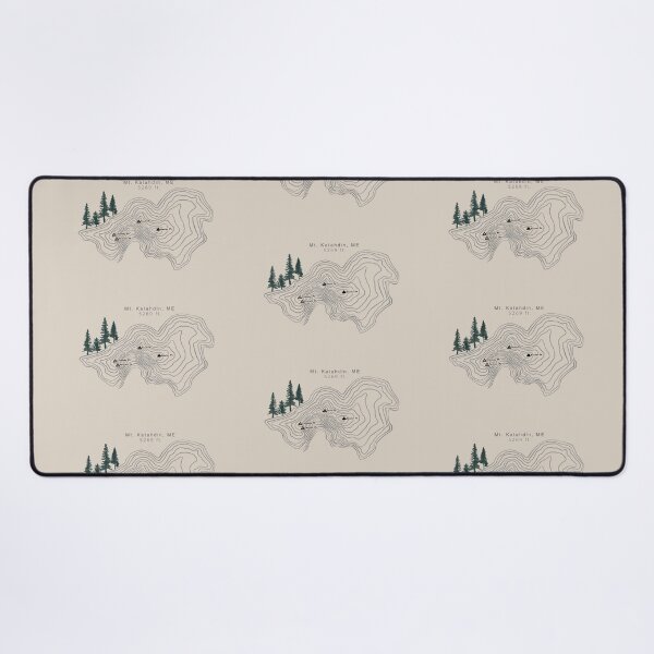 Item preview, Mt Katahdin Hiking Map designed and sold by Spilled--Ink.