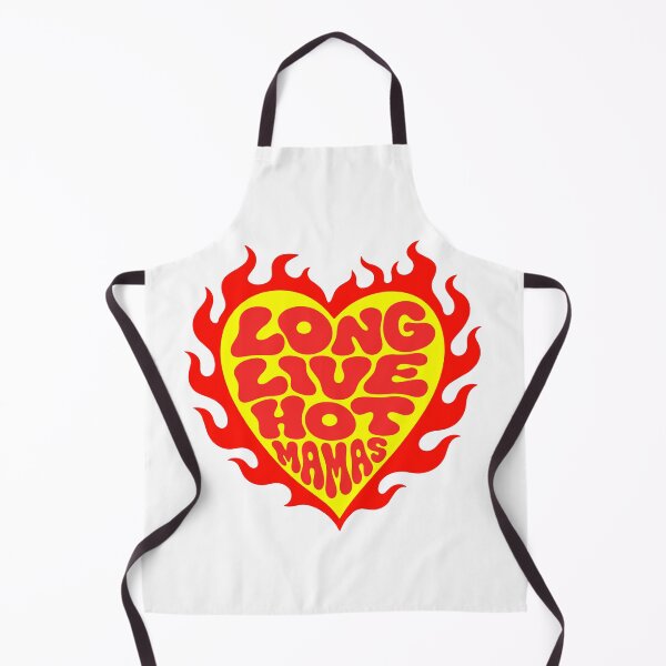 Item preview, Long Live Hot Mamas Flaming Heart in Red and Yellow Mother's Day Design designed and sold by yellowpumkin.