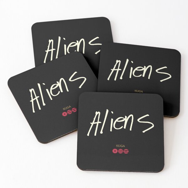 Item preview, Bts aliens by suga (black background) designed and sold by nelkrshop.