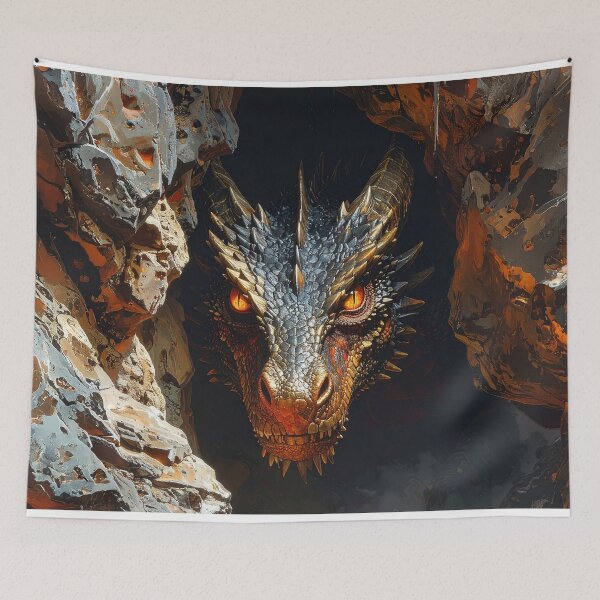 Item preview, Detailed Dragon Head Fantasy Creature Artwork designed and sold by BetweenForms.