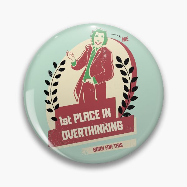 Item preview, 1st Place in Overthinking (red version) designed and sold by beboplab.