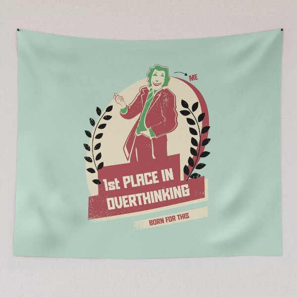 Item preview, 1st Place in Overthinking (red version) designed and sold by beboplab.
