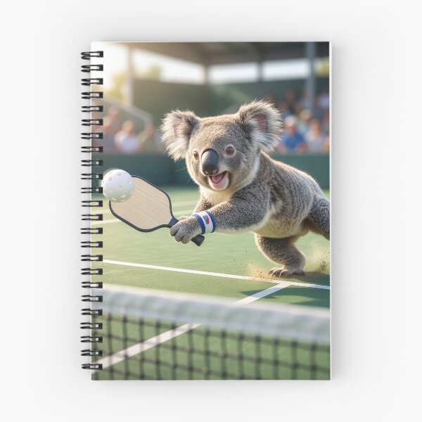 Item preview, Lively Koala Plays Pickleball with Dogged Determination designed and sold by Tridentulus.