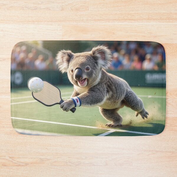 Item preview, Lively Koala Plays Pickleball with Dogged Determination designed and sold by Tridentulus.