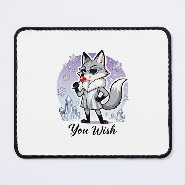 Item preview, Cold Silver Fox Sticker YOU WISH 14 designed and sold by HealthyEnvy.