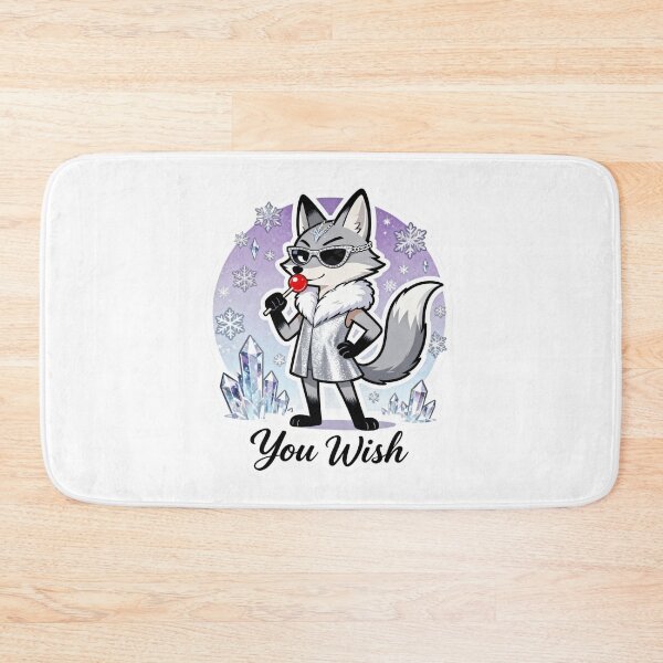 Item preview, Cold Silver Fox Sticker YOU WISH 14 designed and sold by HealthyEnvy.