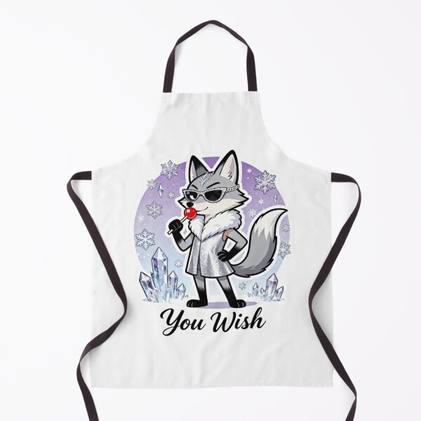 Item preview, Cold Silver Fox Sticker YOU WISH 14 designed and sold by HealthyEnvy.