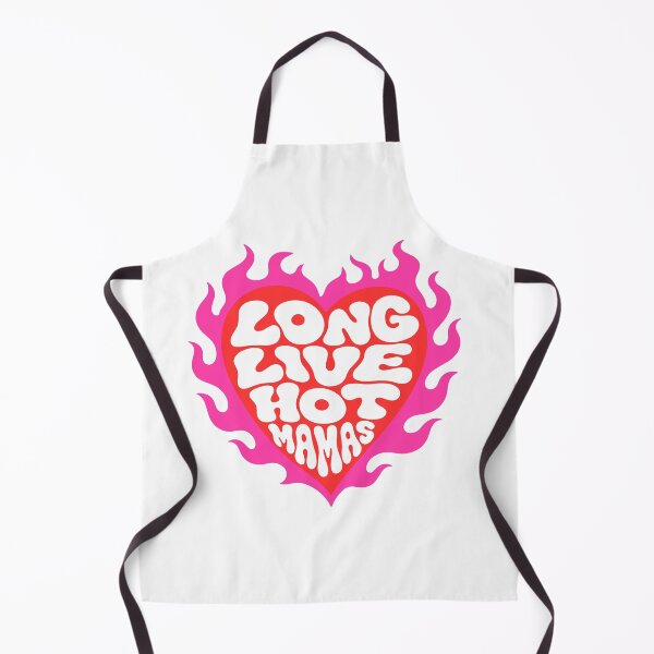 Item preview, Long Live Hot Mamas Flaming Heart in Red and Pink Mother's Day Design designed and sold by yellowpumkin.