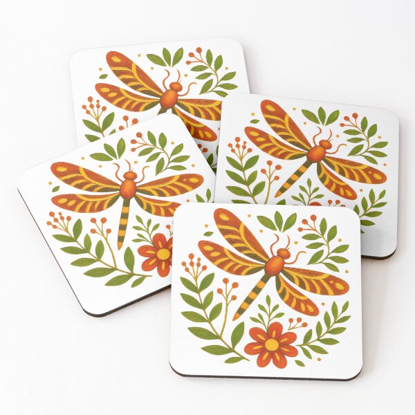 Item preview, Dragonfly Folk Art designed and sold by VibranPalette.