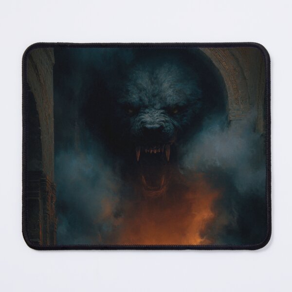 Item preview, Cerberus of the Underworld | Cinematic Dark Fantasy Mythological Horror Art designed and sold by CosmicAnomaly.