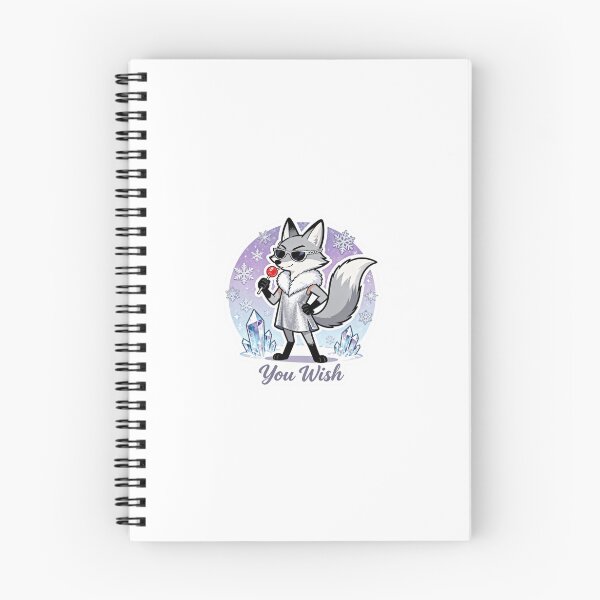 Item preview, Cold Silver Fox Sticker YOU WISH 15 designed and sold by HealthyEnvy.