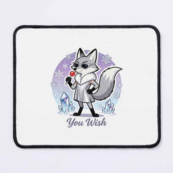 Item preview, Cold Silver Fox Sticker YOU WISH 15 designed and sold by HealthyEnvy.