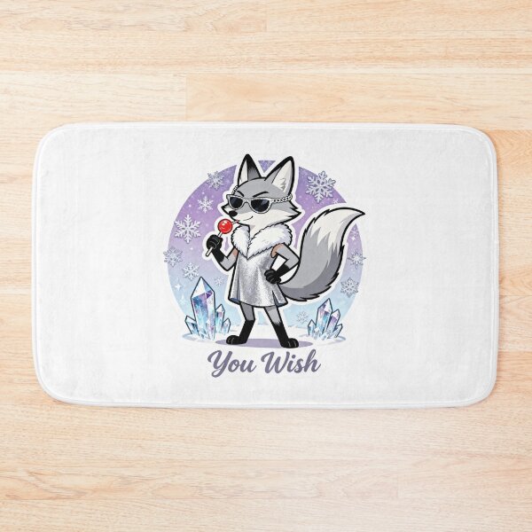 Item preview, Cold Silver Fox Sticker YOU WISH 15 designed and sold by HealthyEnvy.