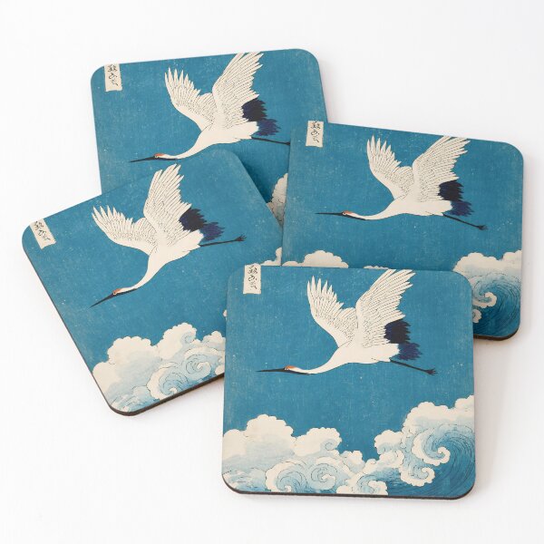 Item preview, Ukiyo e Crane - Minimalist Japanese Zen Wall Art  designed and sold by KJNihonDesigner.