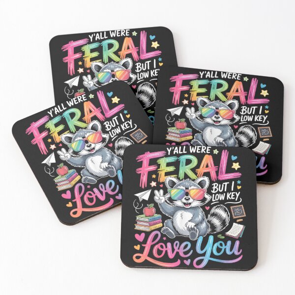 Item preview, Teacher Y'All Were Feral But I Low Key Love You designed and sold by studiopekepeke.