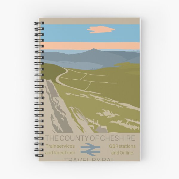 Item preview, Vintage style railway poster - The county of cheshire designed and sold by House Of Poe.
