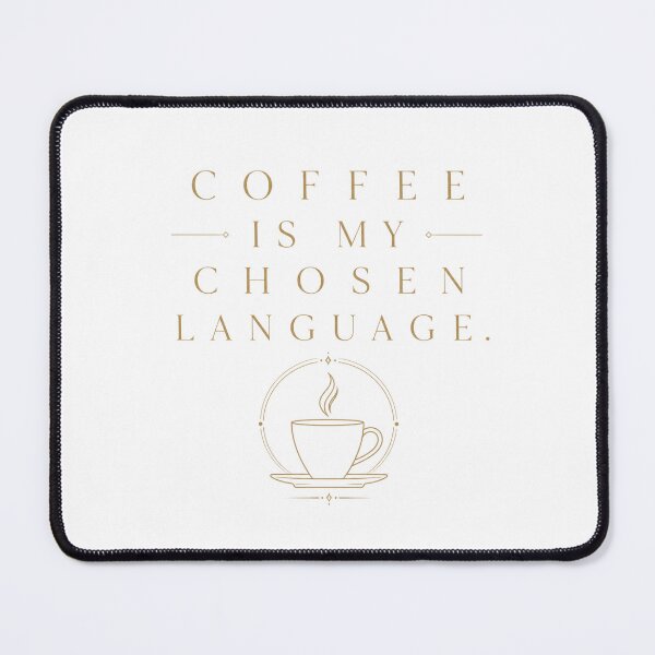 Item preview, Coffee Is My Chosen Language | Stylish Café Lover Gift T-Shirt designed and sold by ZorviqueStudio.