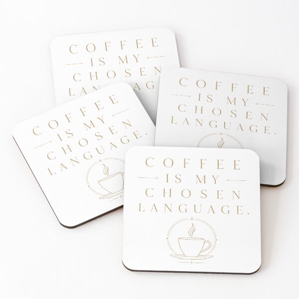 Item preview, Coffee Is My Chosen Language | Stylish Café Lover Gift T-Shirt designed and sold by ZorviqueStudio.