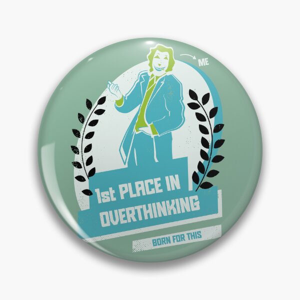 Item preview, 1st Place in Overthinking (blue version) designed and sold by beboplab.